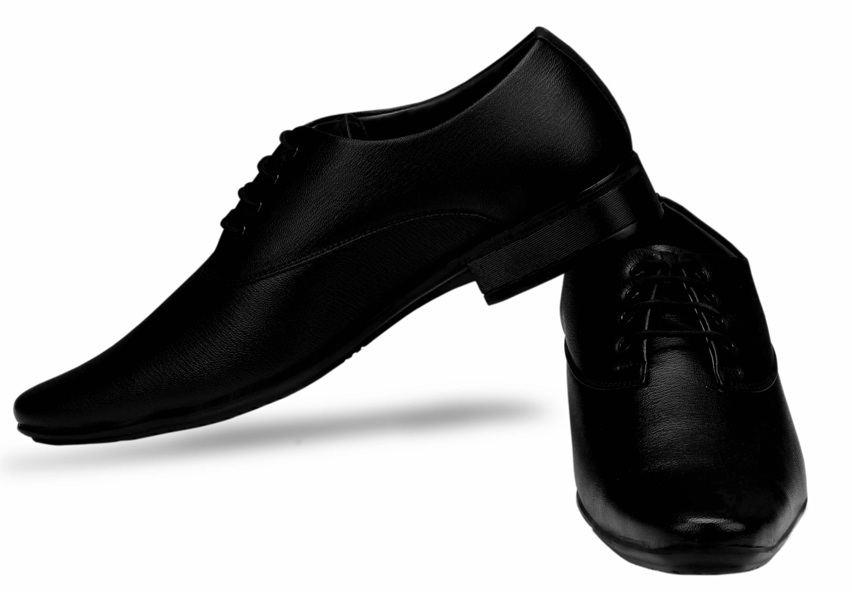 Buy Smoky Black Lace-up Formal Shoes For Men Online @ ₹569 from ShopClues
