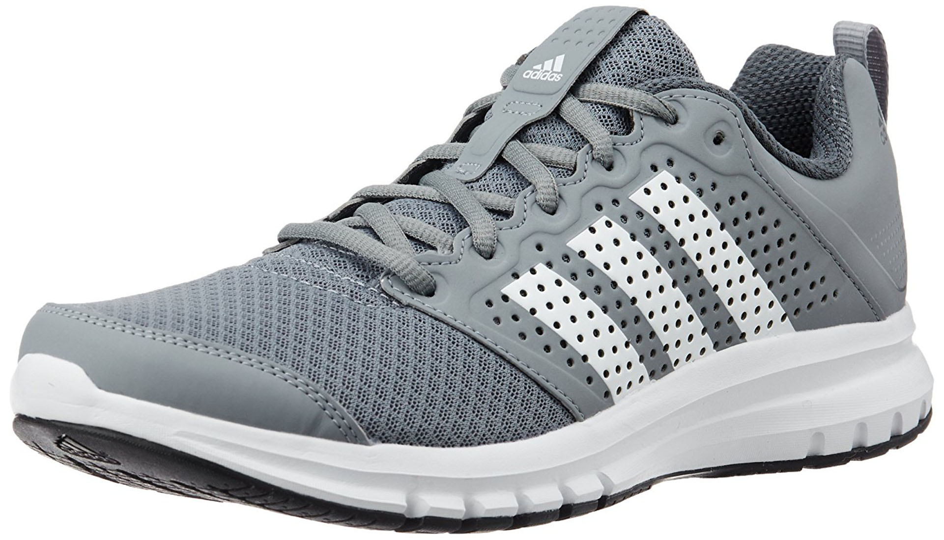 Buy Adidas Mens Gray Lace-Up Running Shoes Online @ ₹2999 from ShopClues