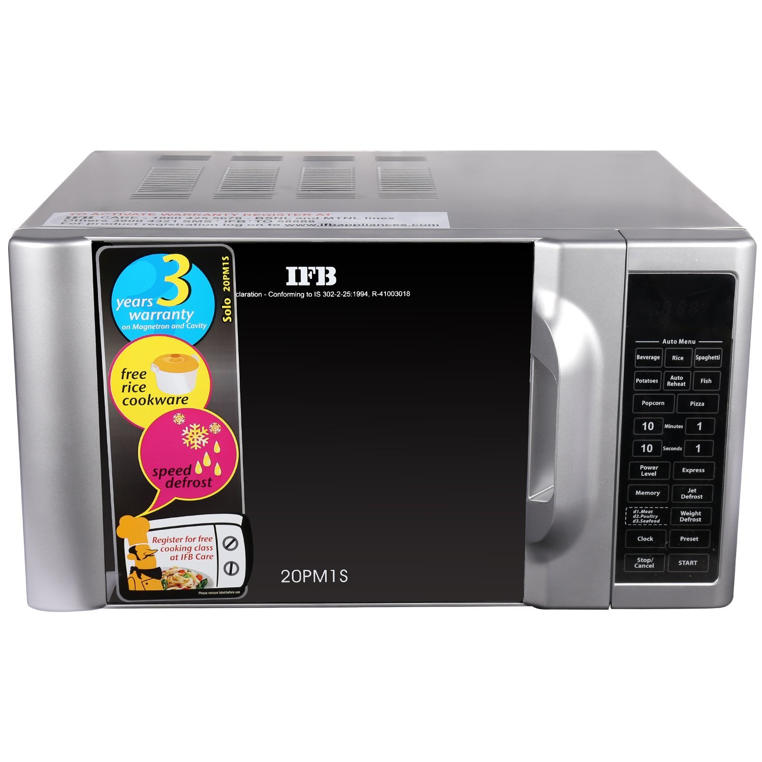 IFB 20PM1S Solo Microwave Oven 20 Liters , Microwaves & Halogen Ovens