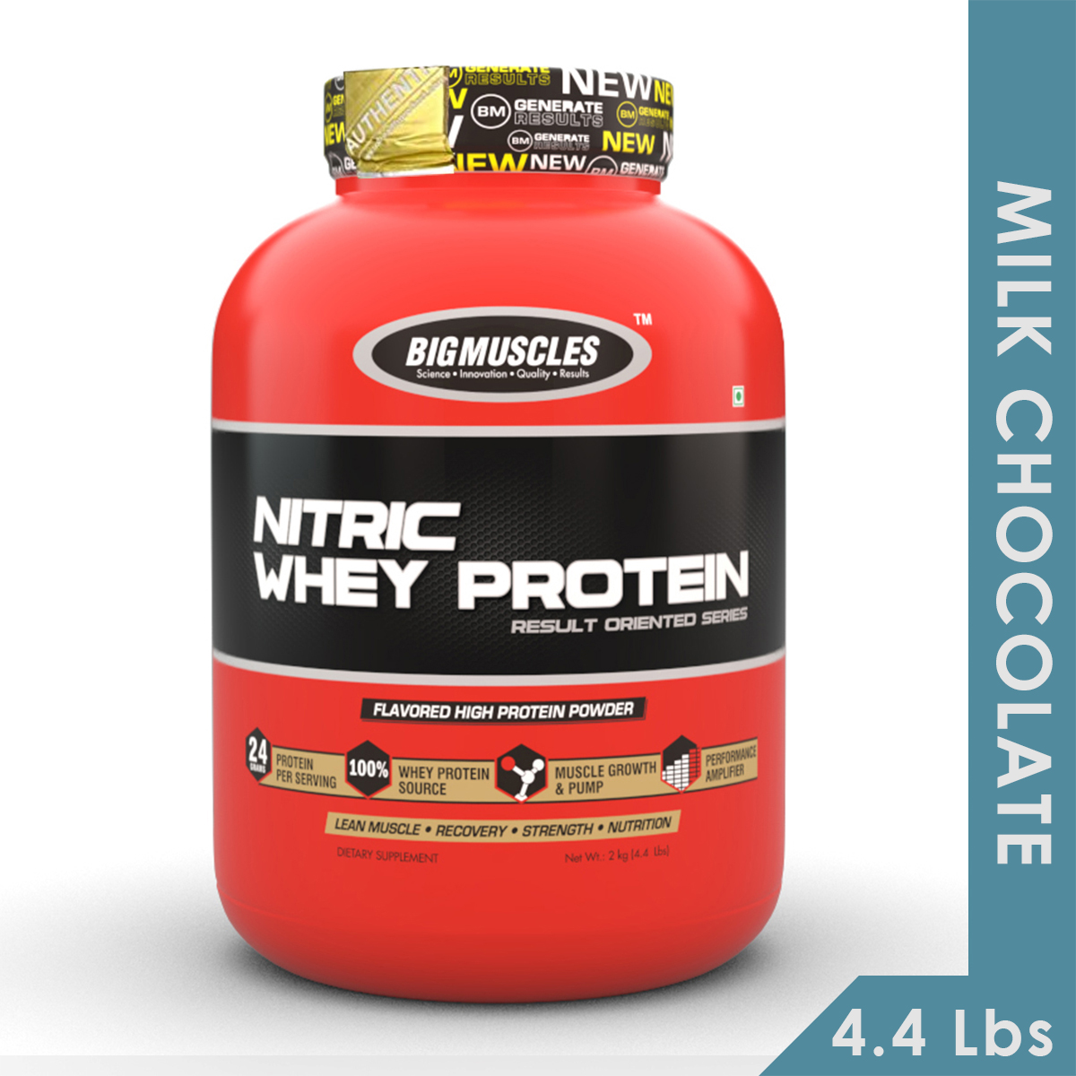 Buy Big Muscles Nitric Whey Lbs Milk Chocolate Online