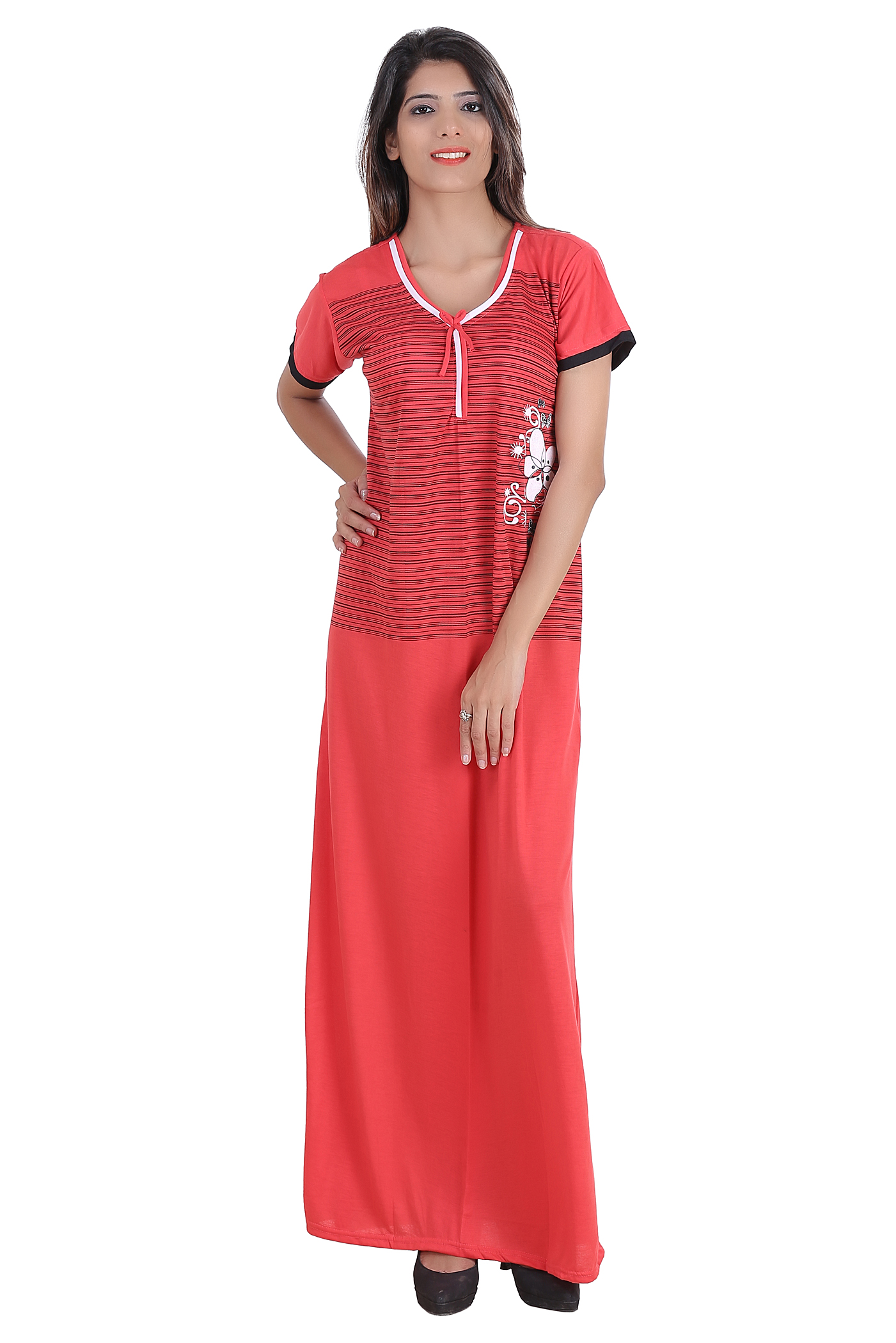 Body Girl 2-Pieces Bridal Nightwear Nighty & Gown For Girls & Women Free Size main image 0