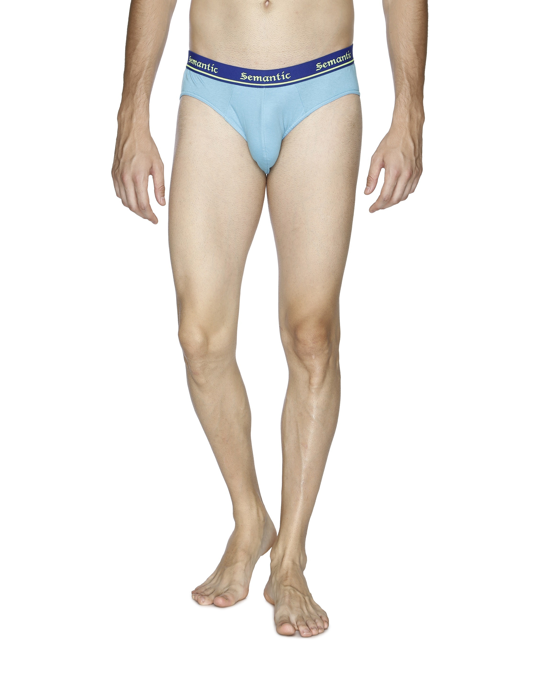 Men's Regular Rise Cotton Briefs with Design Outer Elastic Waistband Men's Underwear Available in Different Colors by Semantic