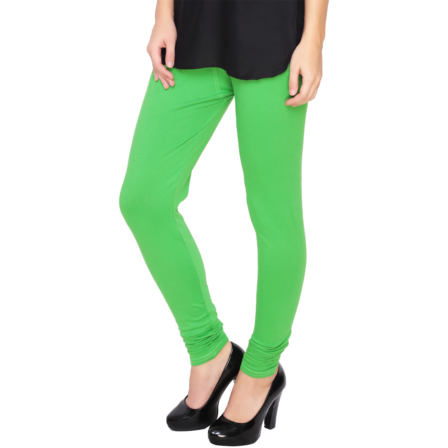 Buy Light Green Leggings Online @ ₹300 from ShopClues