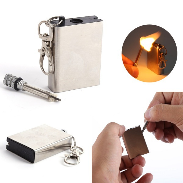 Buy Fire Fighter Lighter Gas Matchbox Permanent Steel Lighter Flint