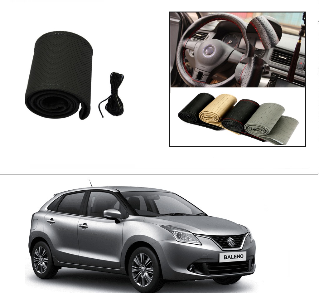 Buy AutoStark Leatherette Car Steering Wheel Cover BlackMaruti Suzuki New Baleno Online ₹298