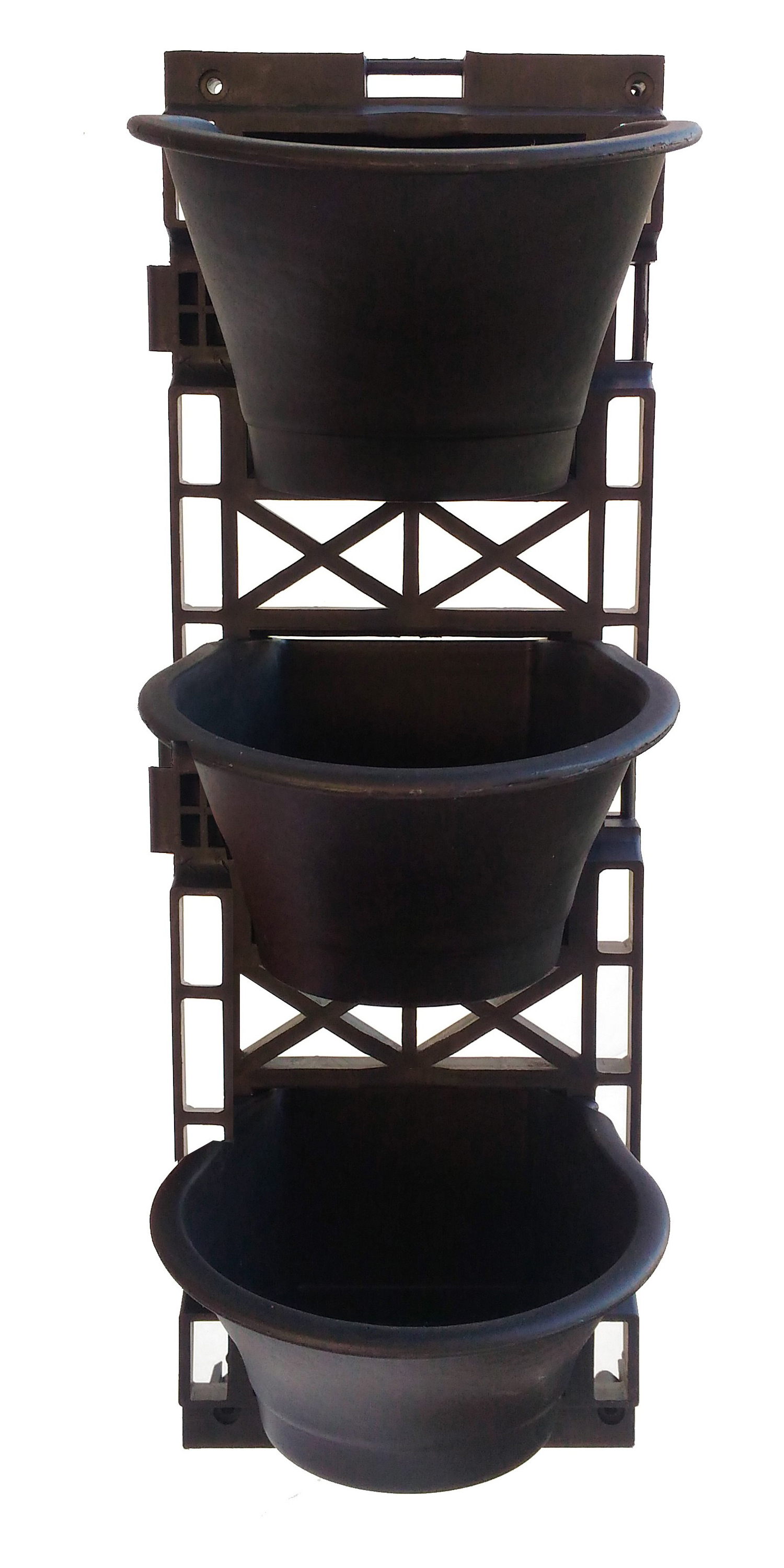 Buy Vertical Garden Pots Arteries EcoWall 7 Inch Black Vertical