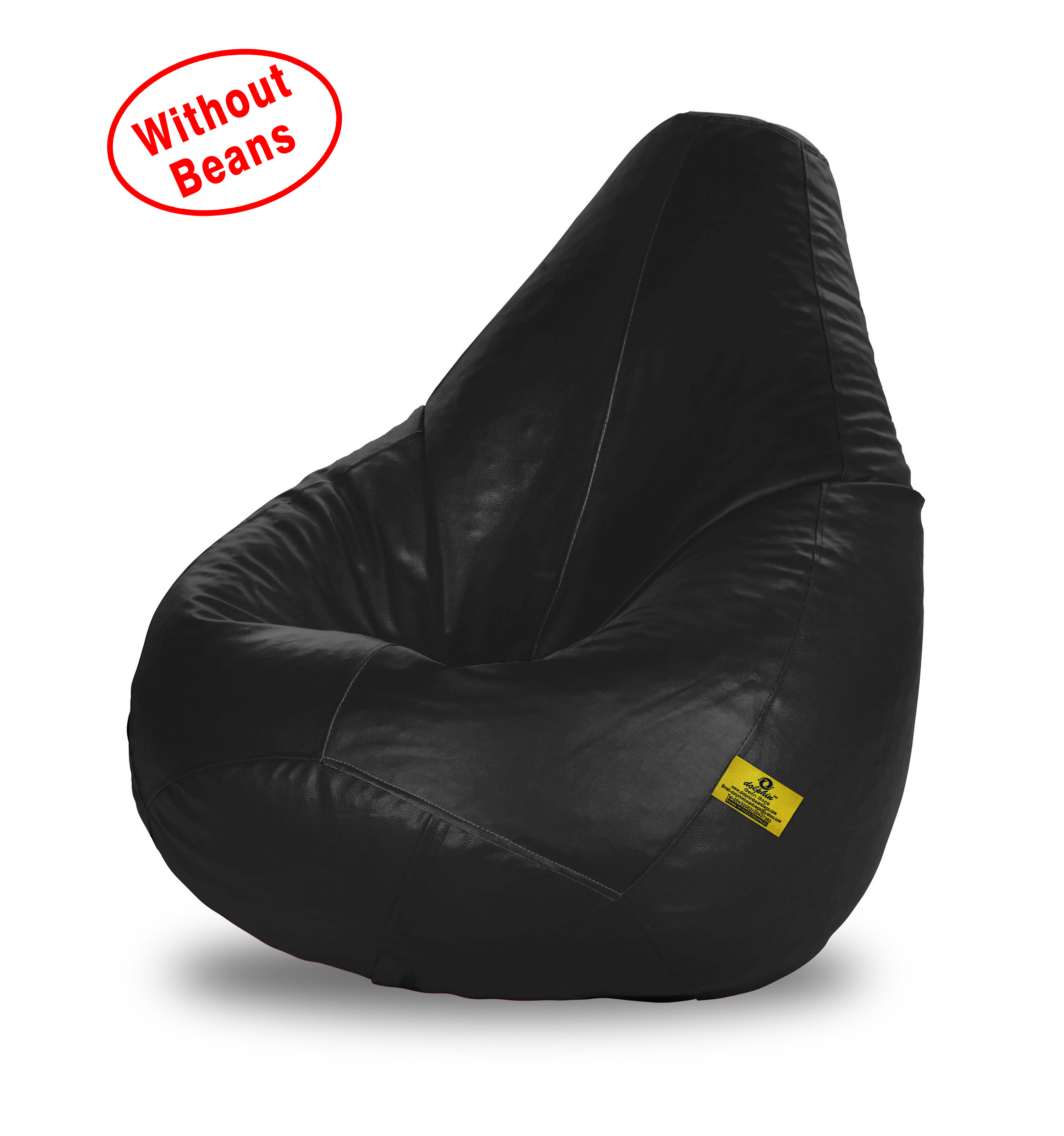 Buy BEANBAGWALA Original XL size BEAN BAG COVER(Without Beans) Black
