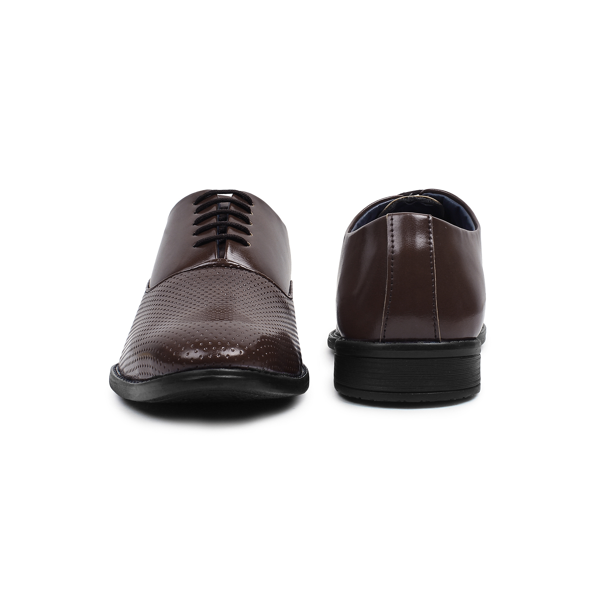 Buy Buwch Men Formal Brown Synthetic Leather Derby Shoe Online ₹999 From Shopclues 0016