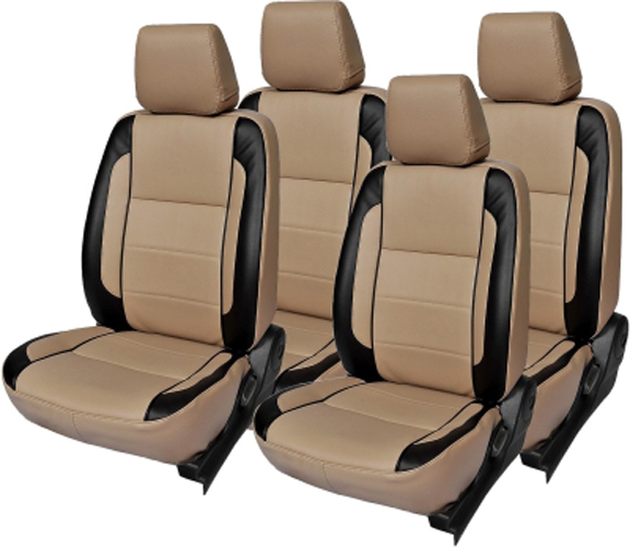 Buy Musicar Maruti Ertiga Beige Leatherite Car Seat Cover with 1 Year