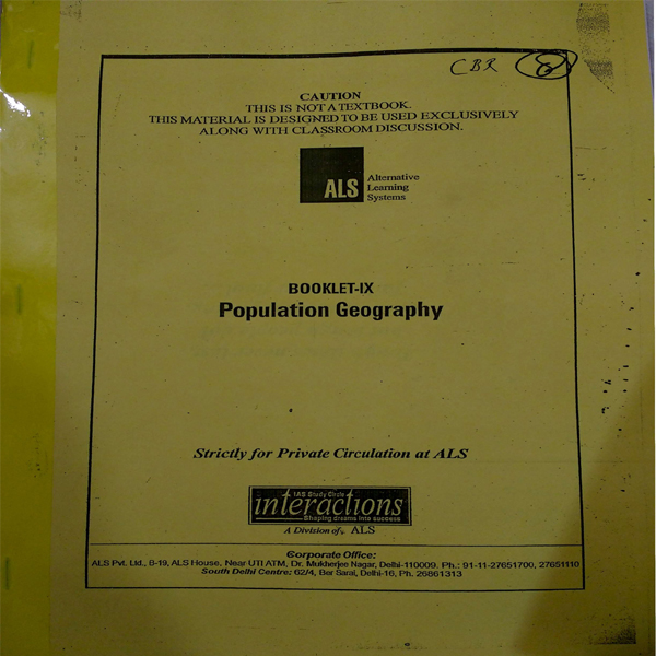 Buy ASL IAS Coaching Geography IAS Optional Printed Notes(17 Thick