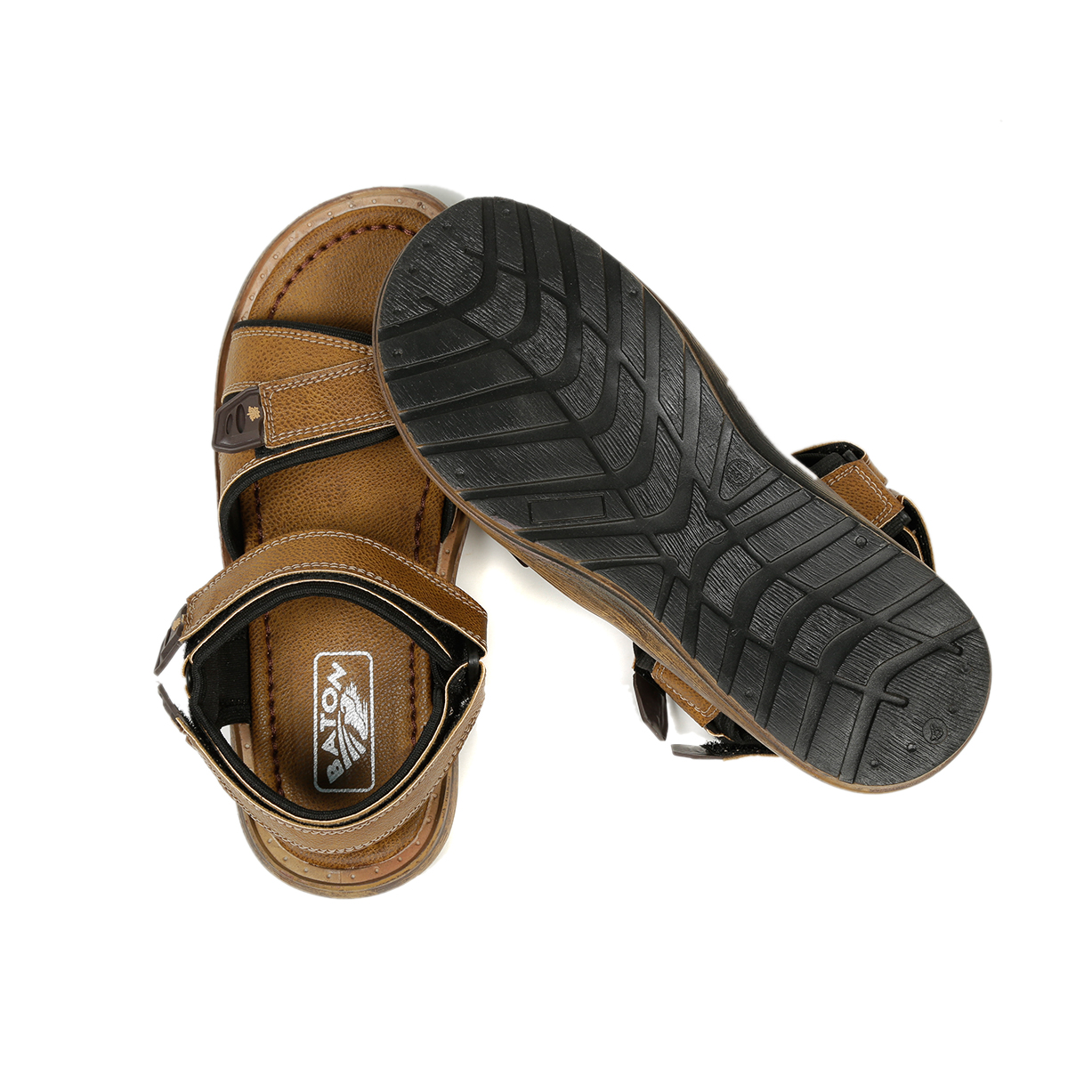 tan velcro sandals