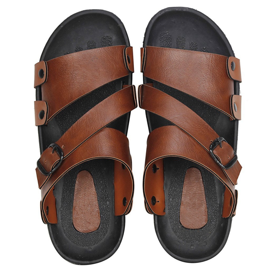 Buy Stylos Men's S2 Tan Synthetic Sandals Online @ ₹399 from ShopClues