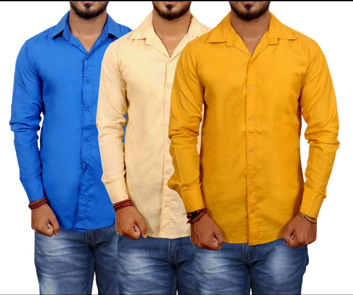 Buy Red Code Multicolour Casual And Formal Plain Shirt Online @ ₹579 ...