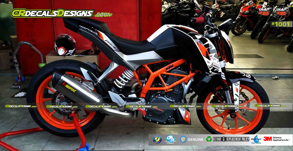 Buy CR Decals KTM Duke Factory Racing Stickers Kit (Duke 200/390) for