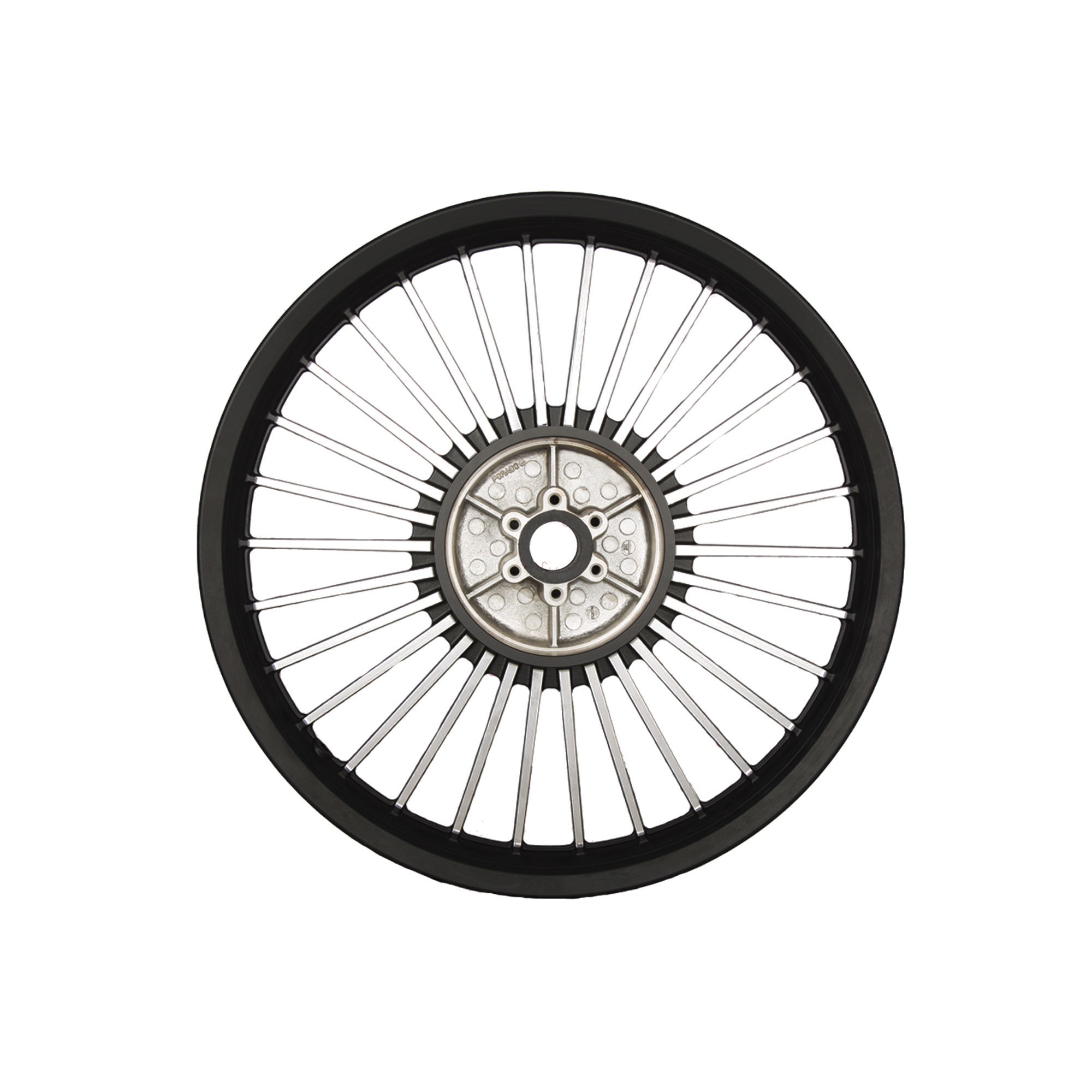 Buy Autofy 30 Spokes Black & Chrome Alloy Wheels For Royal Enfield