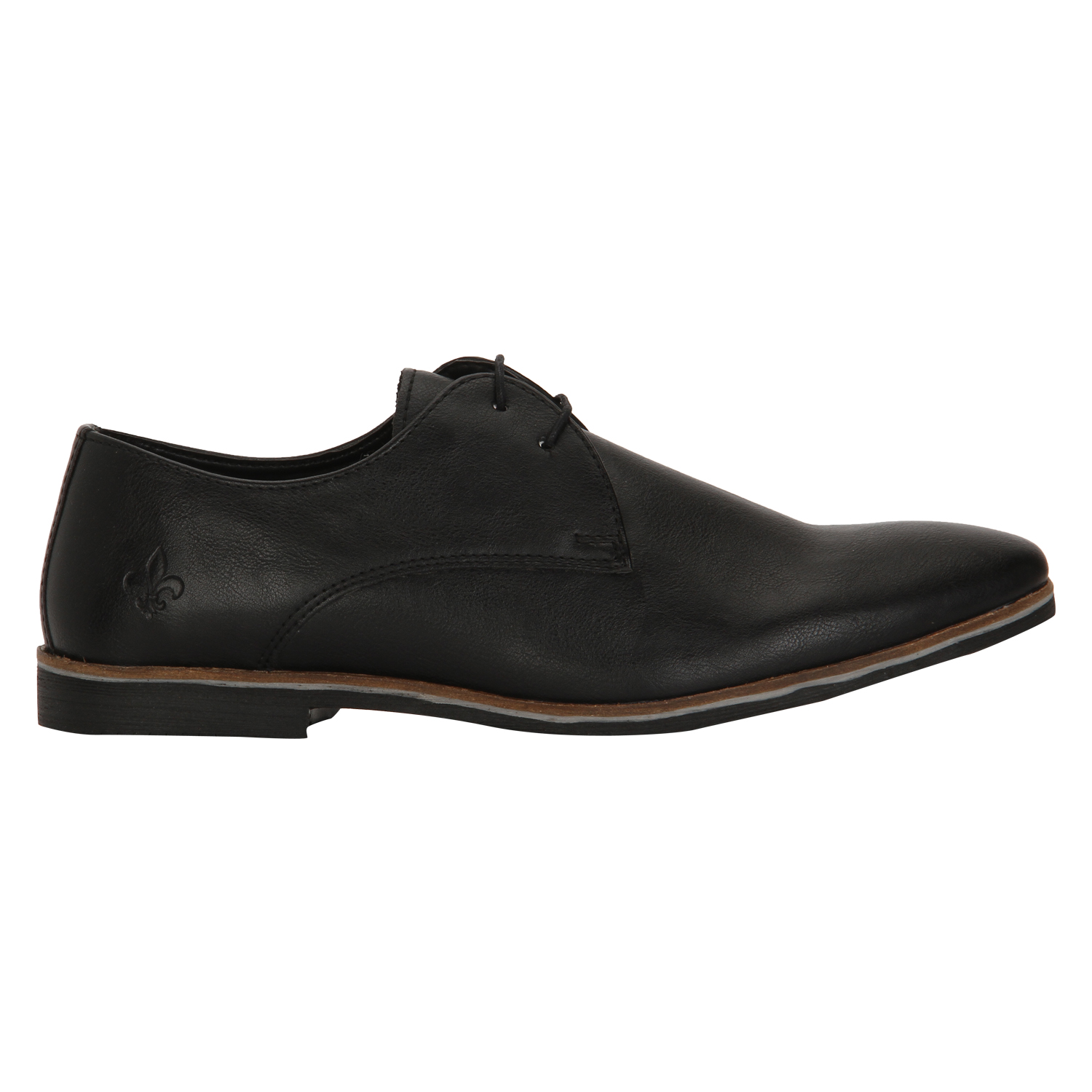 red tape black derby formal shoes