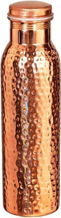 Clickmart Pure Copper Water Bottle Hammered 1000 ML  Pack of 1 