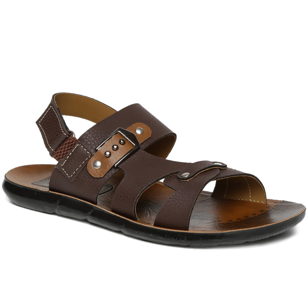 paragon men tan sandals