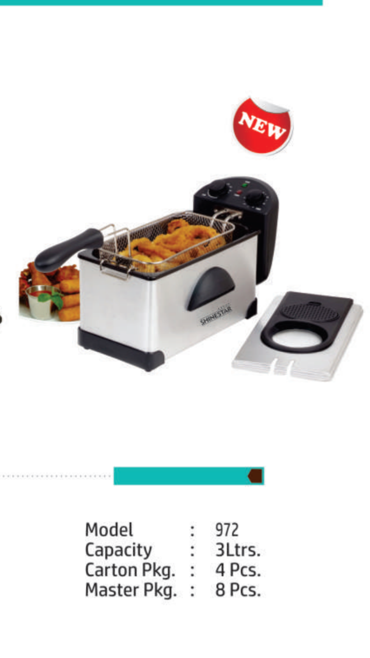 Buy SHINE STAR ELECTRIC DEEP FRYER 3 LTR SS972 Online ₹3499 from