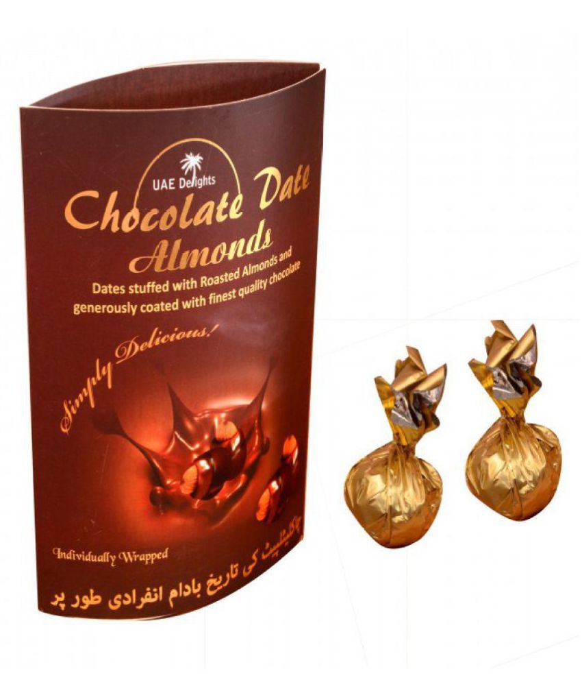 Buy UAE Delights Chocolate Date Almonds Chocolate Covered Nuts Date