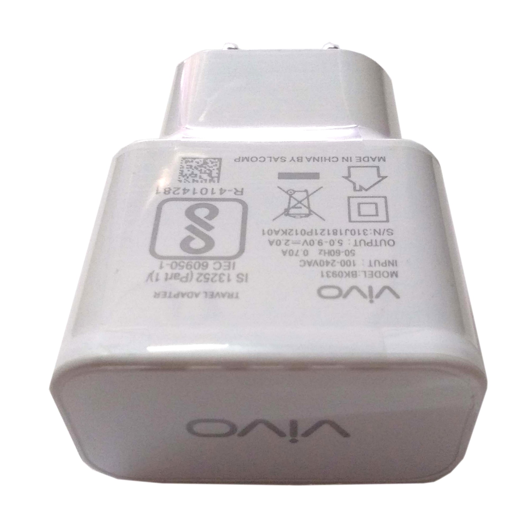 Buy Vivo 2Amp BK0931 Fast Charging Travel Charger USB Cable For Vivo