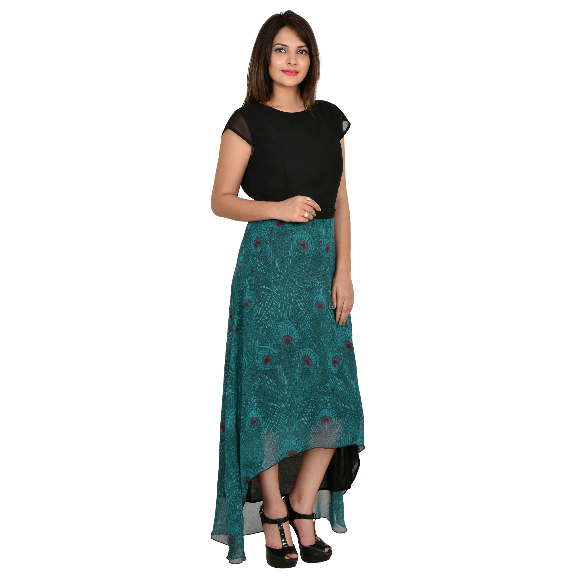 Buy Goodwill Black Maxi Dress For Women Online ₹640 From Shopclues 0554