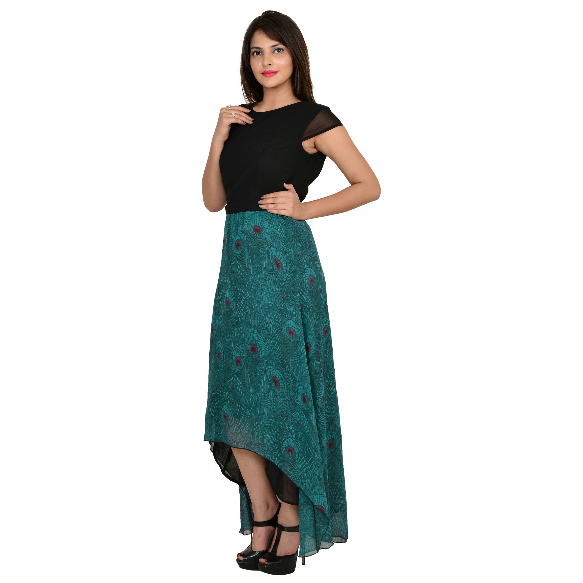 Buy Goodwill Black Maxi Dress For Women Online @ ₹640 from ShopClues