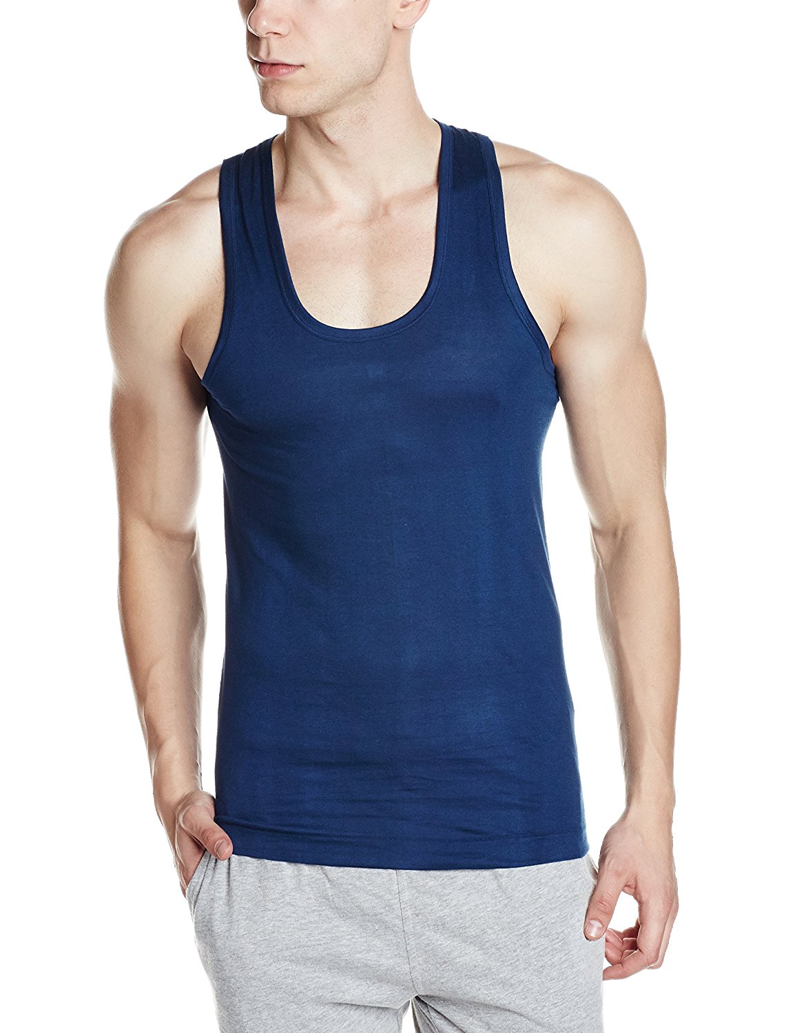 Buy RUPA JON Men's Colour Cotton Vest (Pack of 10) (Colors May Vary ...