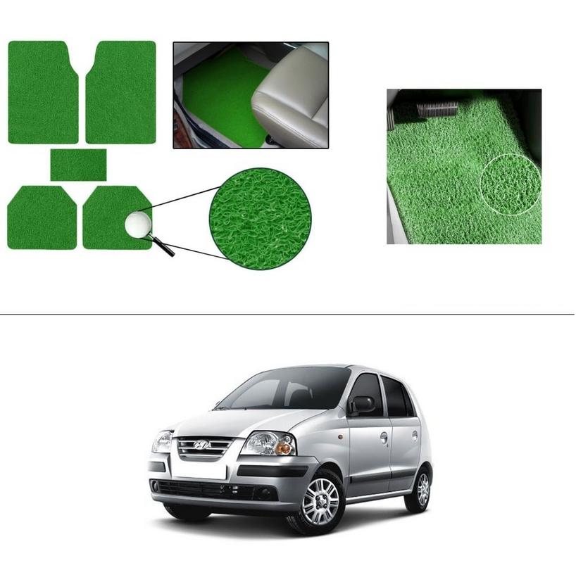 Buy AutoStark Anti Slip Noodle Car Floor Mats Set of 5Green For