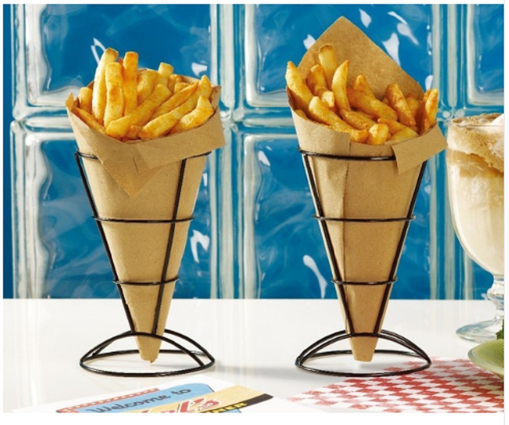 Buy French Fry Stand With Condiment Stand (Colour May Vary) Online