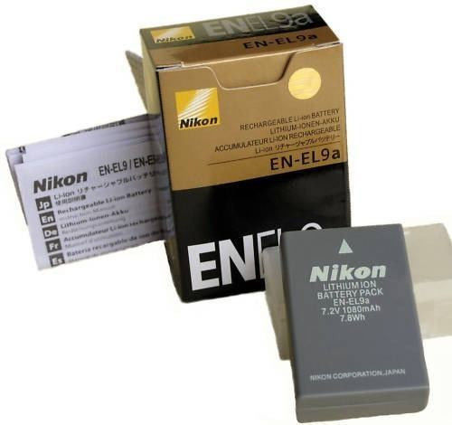 EN EL9a Battery For Nikon DSLR D40 D40x D60 D3000 D5000 Kit camera 1080 mAh