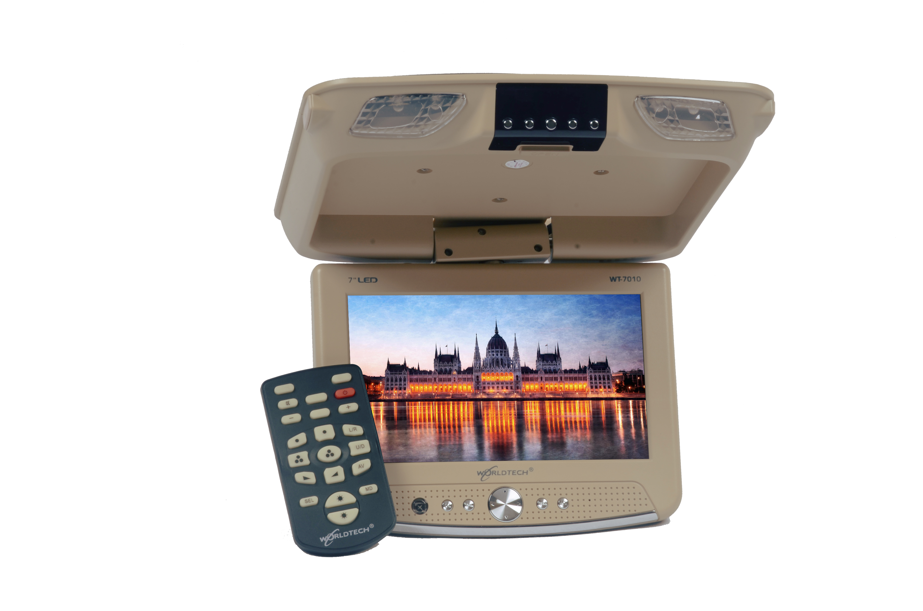 7” CAR ROOF TOP MONITOR Worldtech (WT7010)