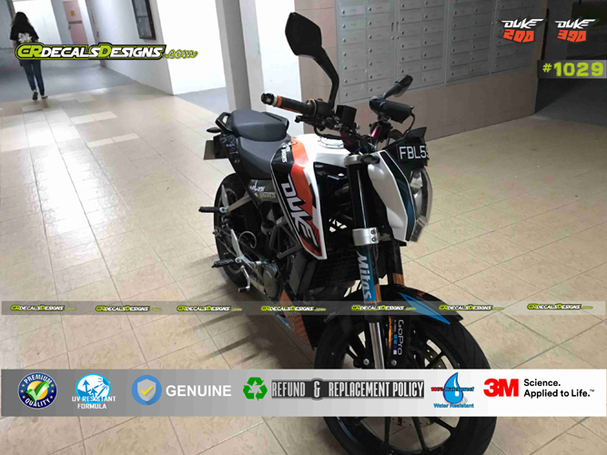 Buy Cr Decals Ktm Duke Rok Bagoros Inspired Edition Sticker Kit Duke