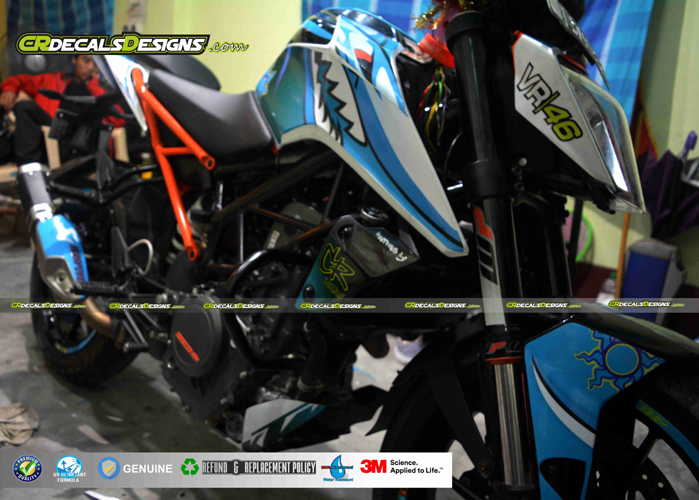 Buy Cr Decals Ktm Duke 250390 Vr46 Shark Inspired Edition Sticker Kit Duke 250390 Online 5231