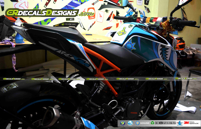 Buy Cr Decals Ktm Duke 250390 Vr46 Shark Inspired Edition Sticker Kit Duke 250390 Online 4231