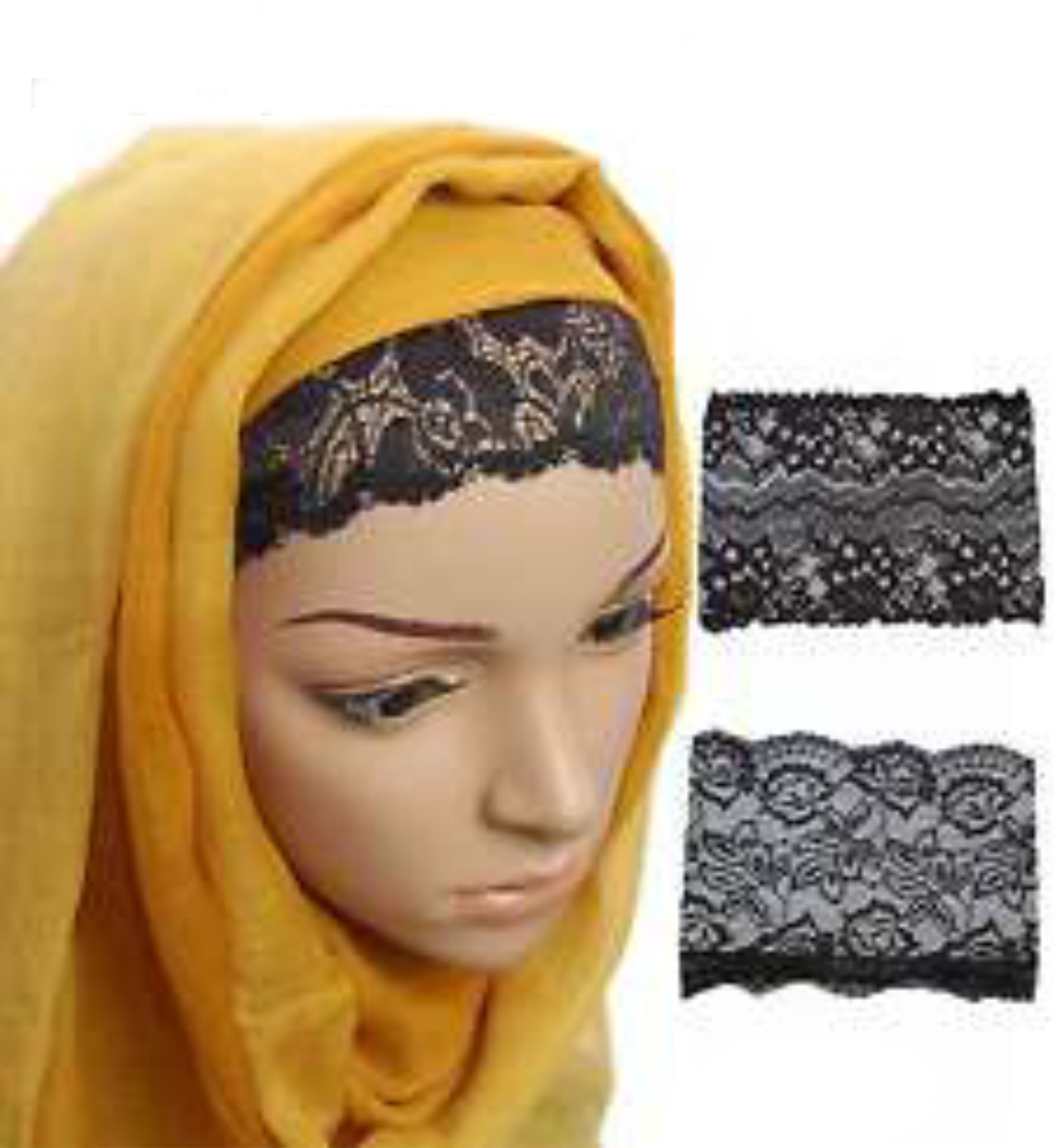 Buy Hijab Net Lace Tube Cap Black Under Scarf Abaya Muslim Inner Islamic Wear Women Bonnet Hair