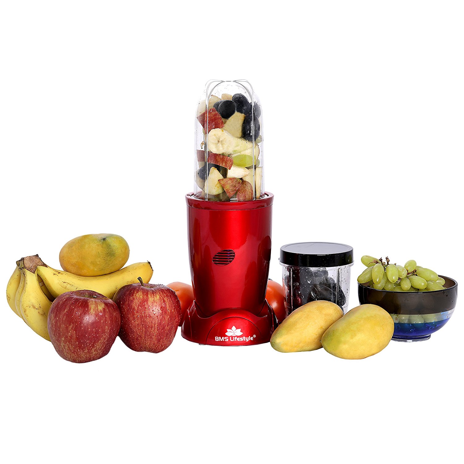 Buy Bms Lifestyle 400Watt HighSpeed Nutri Blender Grinder ,Juicer And Mixer (Freebies May Vary