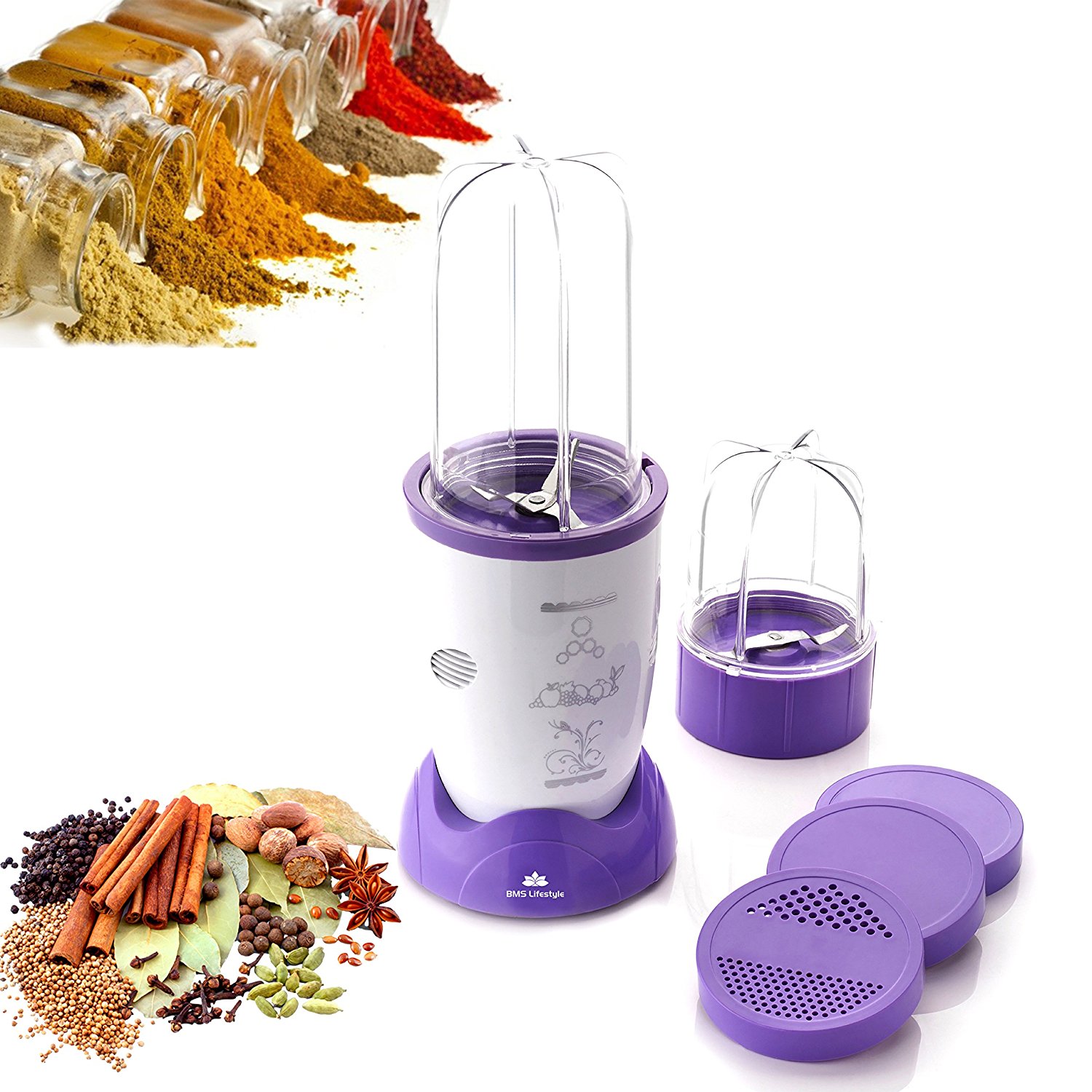 Buy Bms Lifestyle Nutri 400Watt HighSpeed Bullet Mixer Purple White