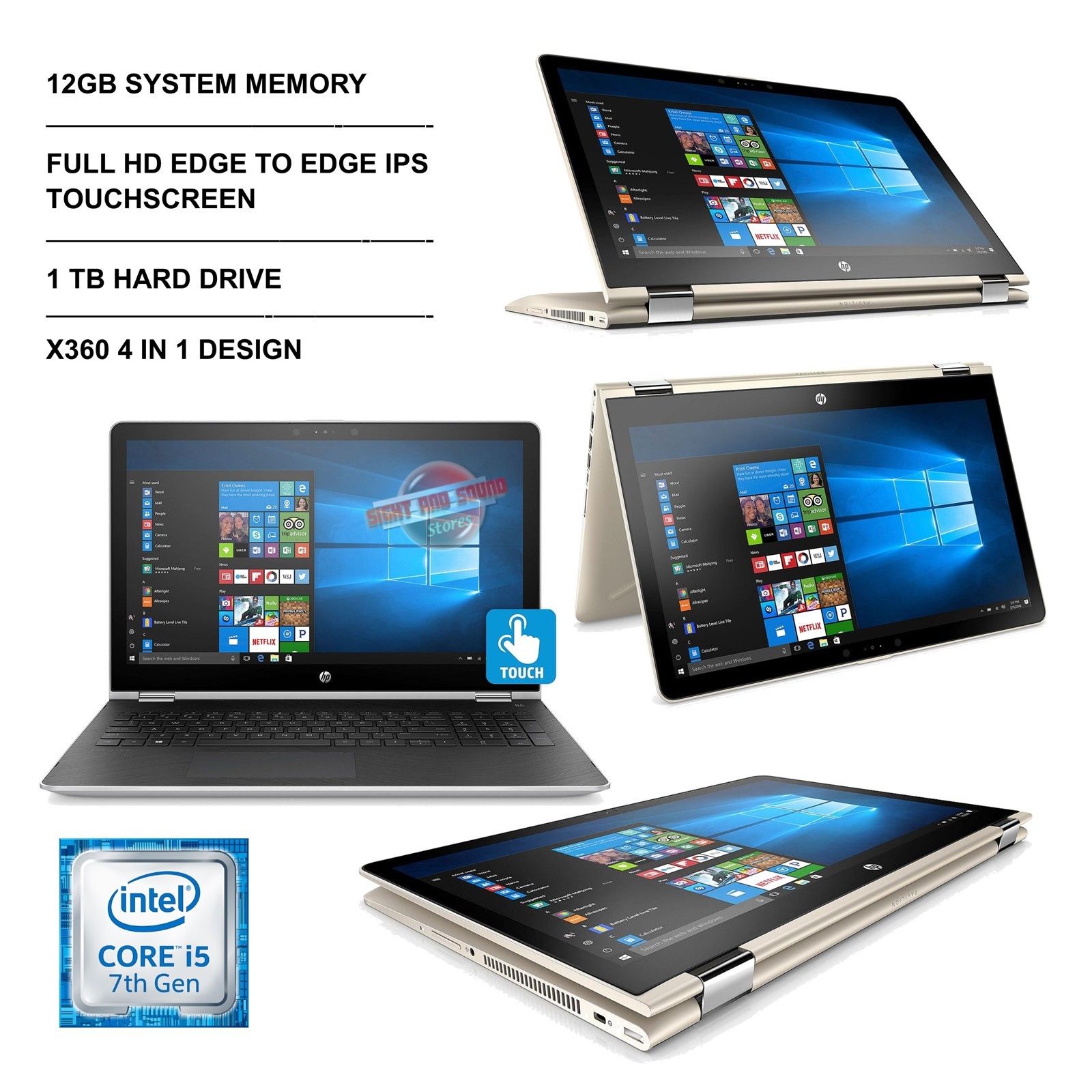 Buy HP Pavilion x360 - 15-br077cl - Intel Core i5(7th Gen) / 12gb Ram