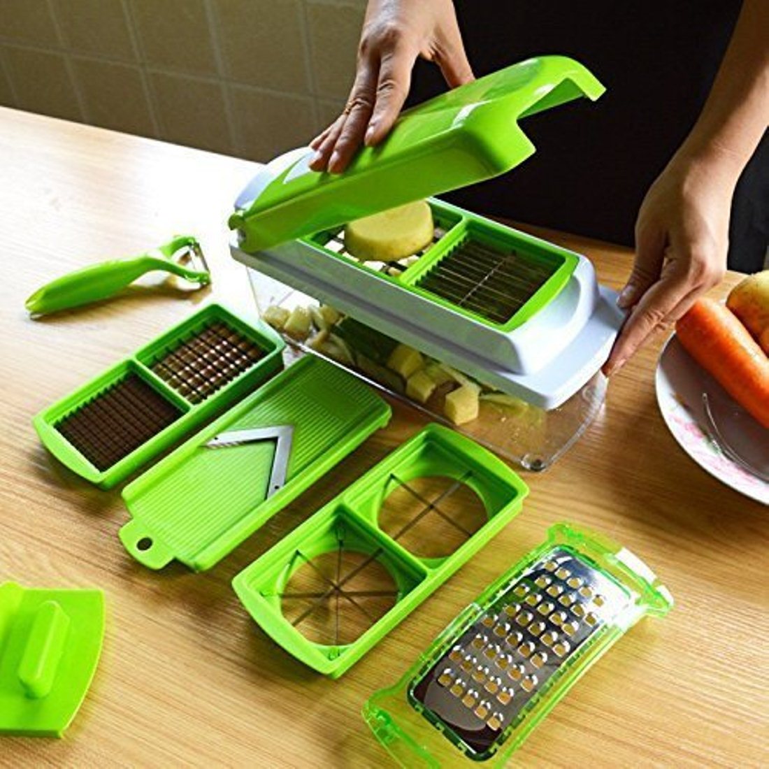 Buy Shopping store Multipurpose Chopper Nicer Slicer Dicer Vegetable