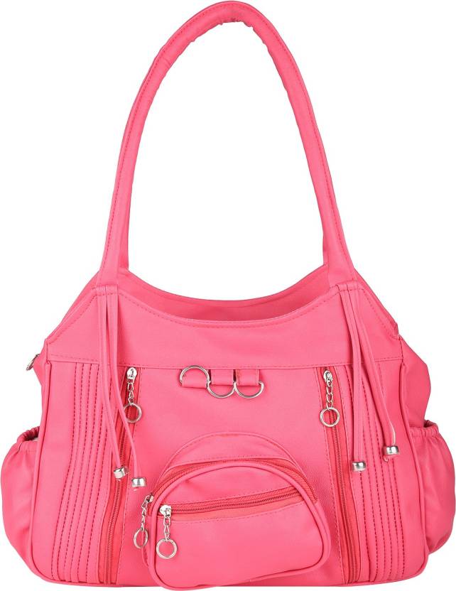 Tarshi Pu Pink Shoulder Bag For Women