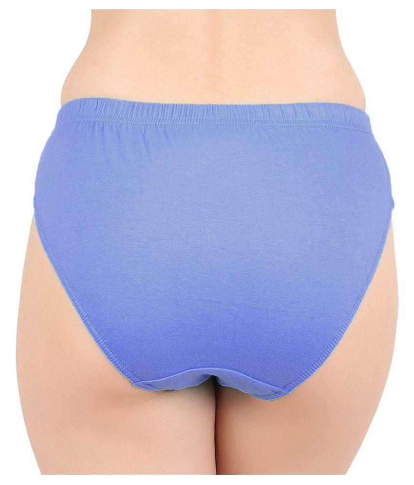 Buy Jil Delux Multicolor Plain Women Panties Set Of 3 Premium Cotton Bikini Panty Color May 0102