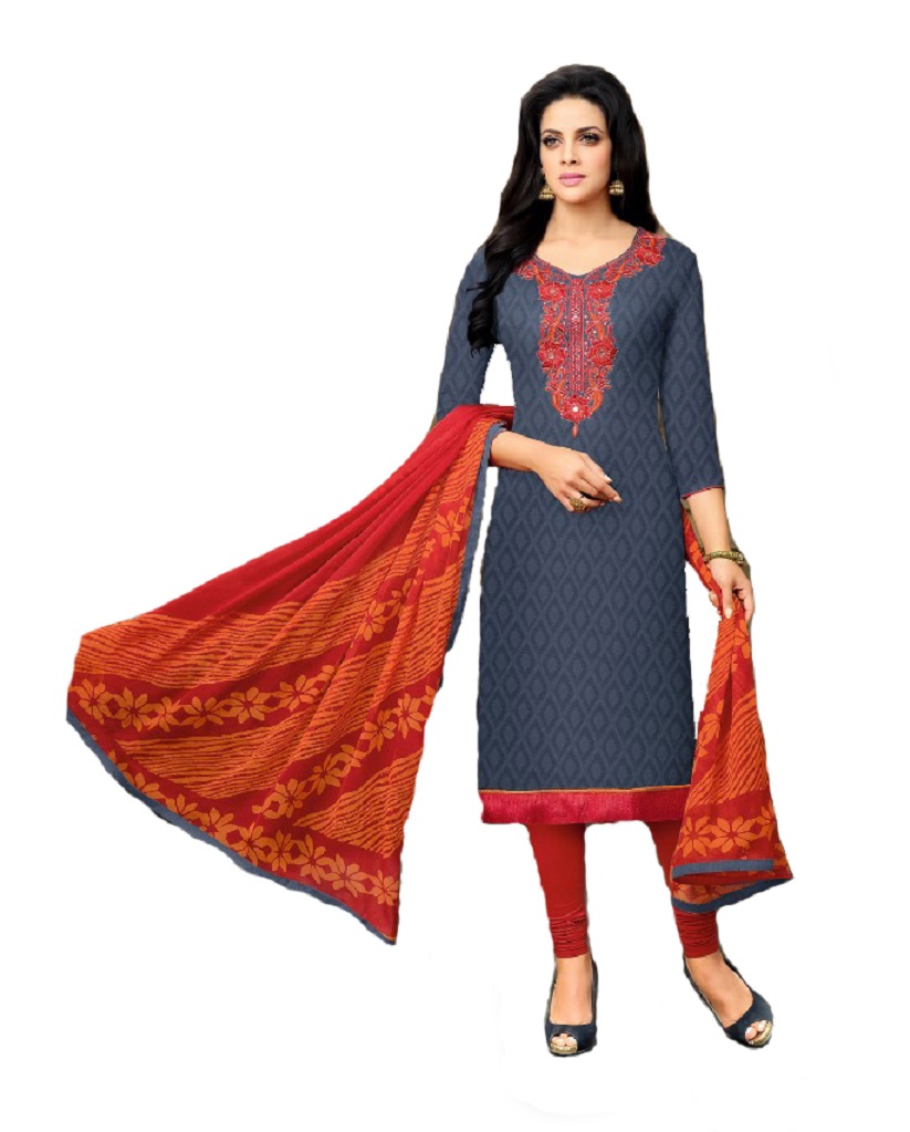 Buy Shree Ganesh Retail Womens Cotton Jacquard Churidar Salwar Kameez