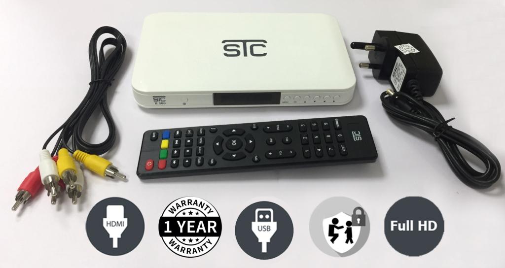 Buy STC H500 Free To Air Satellite Receiver DD HD Ultra White MPEG4 Set Top Box With 2 USB