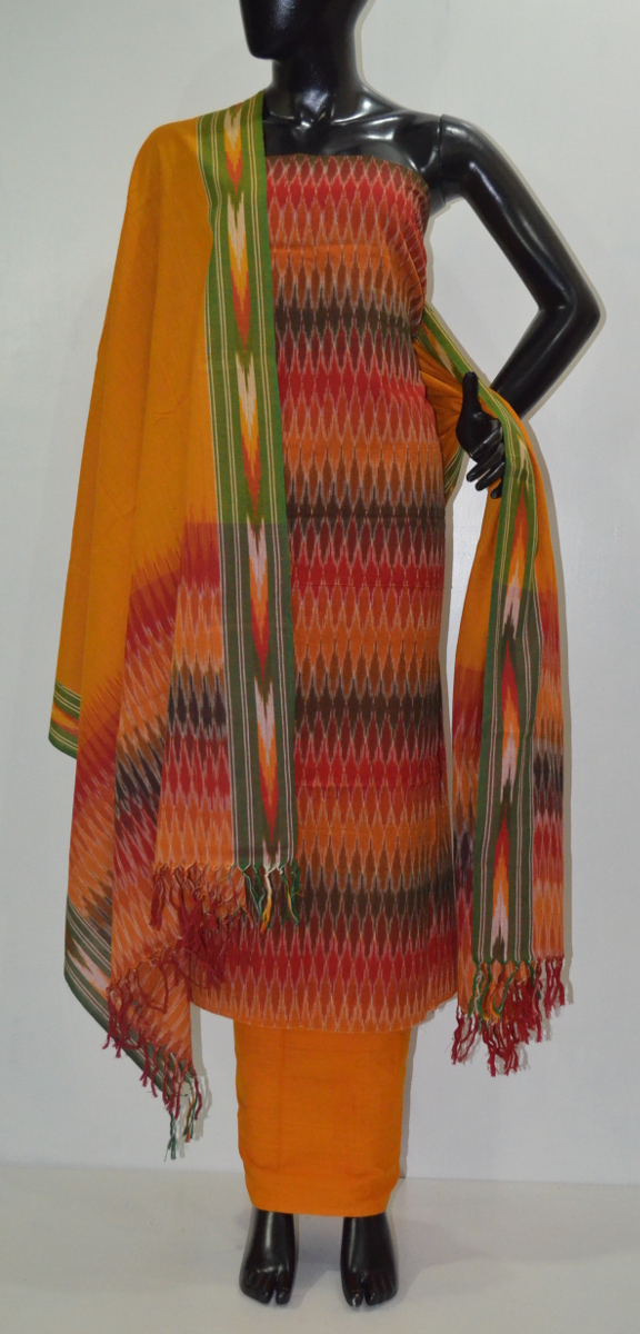 Pochampally Ikat handloom pure cotton dress material