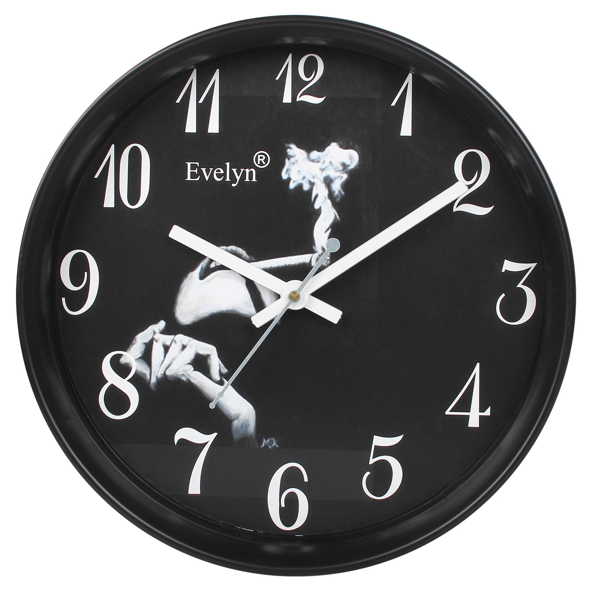 Buy Evelyn Round Design Wall Clock for Office Bed Room Lobby Kitchen