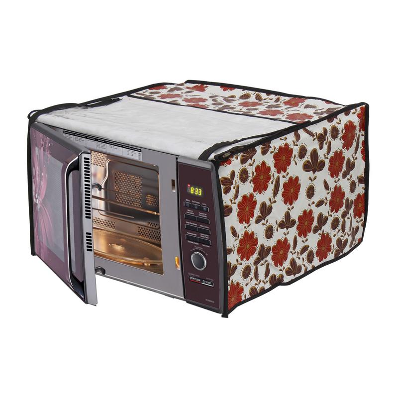 Buy Dream Care Floral Printed Microwave Oven Cover for IFB 23 Liter