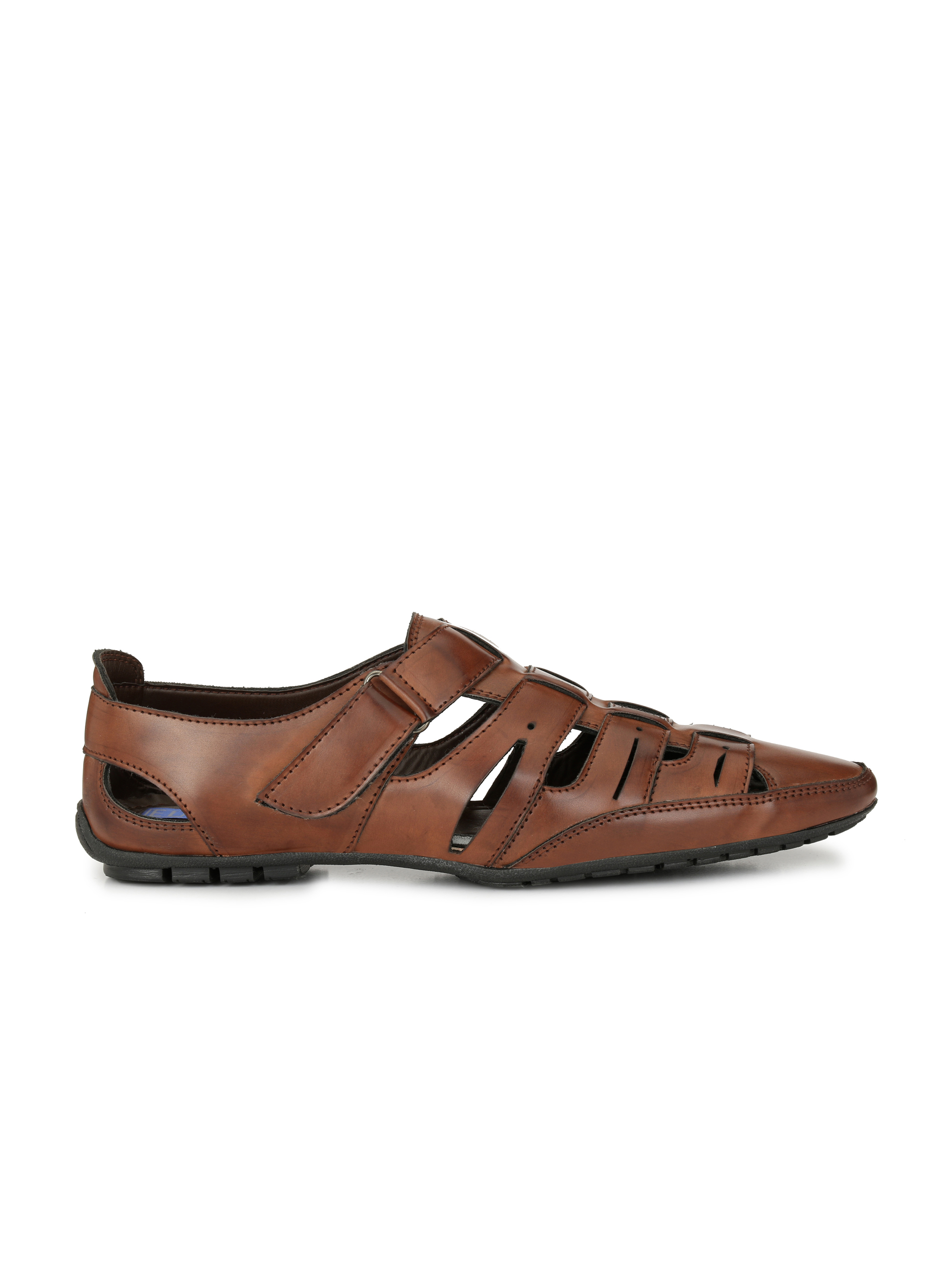 Buy El Paso Men's Brown Artificial Leather Velcro Closure Comfort Casual Sandals Online @ â¹999 