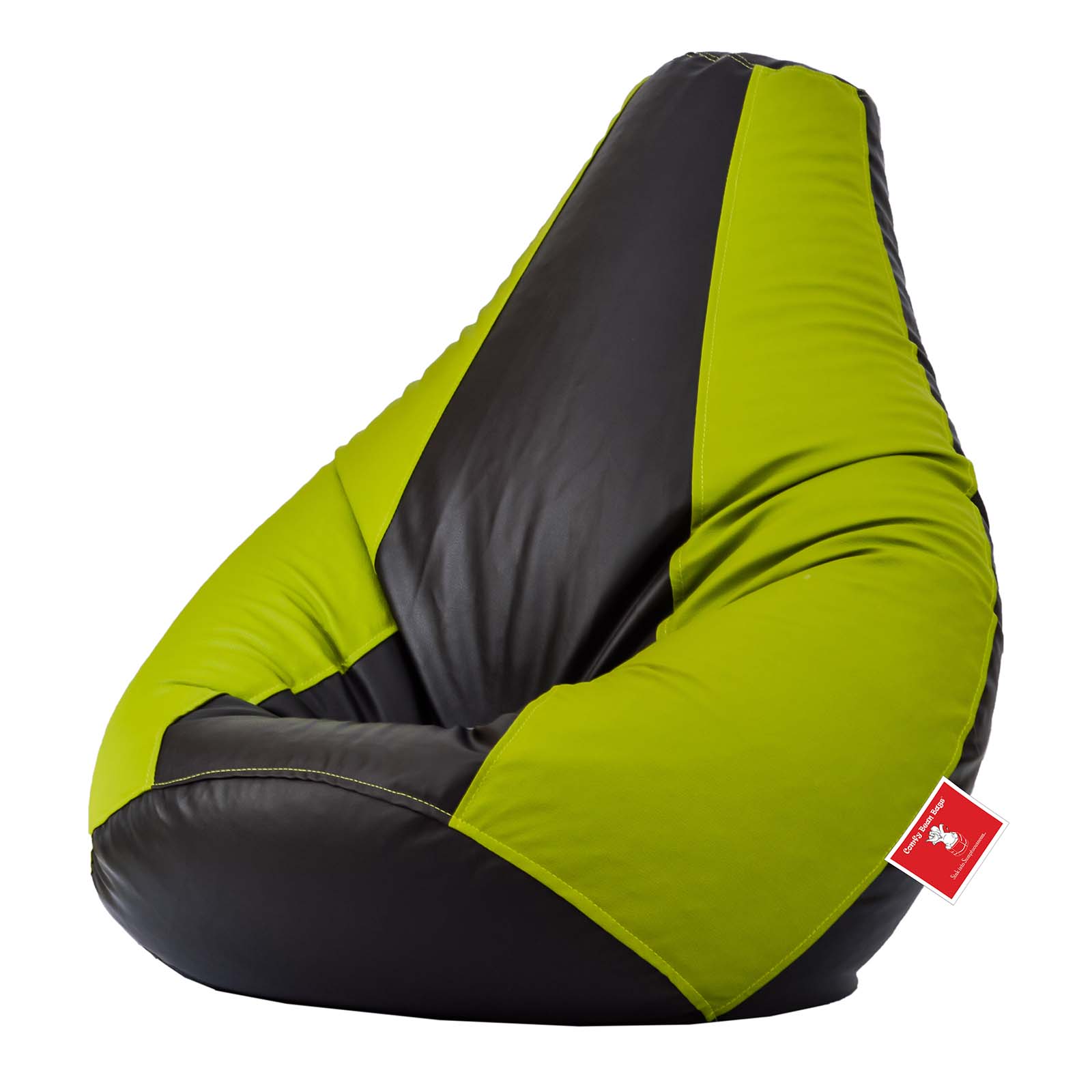 Buy Green Black Bean Bag cover L SIZE Without Fillers by Comfy Online