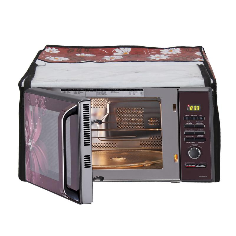 Buy Dream Care Floral Printed Microwave Oven Cover for IFB 23 Liter